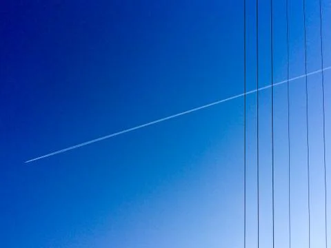 Electric power lines Stock Photos