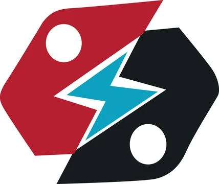 Electric Power Logo Vector Design Stock Illustration