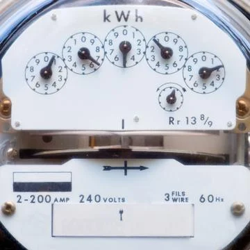 Electric power meter Foto stock