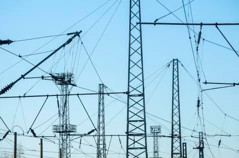 Electric power packages Stock Photos