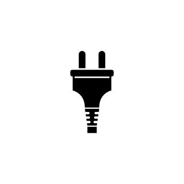Electric Power Plug, Electrical Adapter. Flat Vector Icon illustration. Simpl Stock Illustration