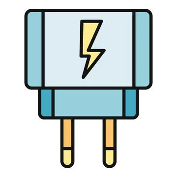 Electric power plug icon for energy connection Stock Illustration