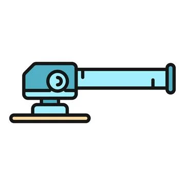 Electric power sander tool for construction work Stock Illustration