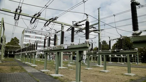 Electric power station Видео 124477903