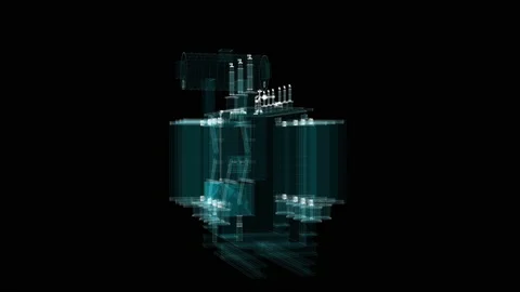 Electric power station of particles 스톡 동영상 167536875