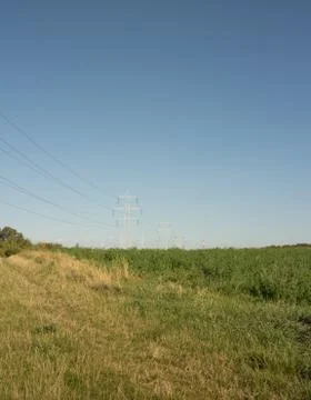 Electric power transmission Stock Photos