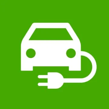 Electric powered car Stock Illustration