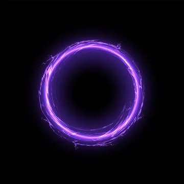 Electric purple ring vector illustration Stock Illustration