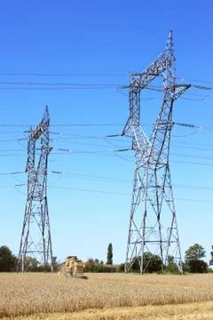 Electric pylon Stock Photos