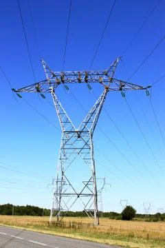 Electric pylon Stock Photos