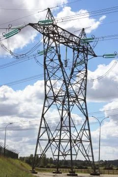 Electric pylon Stock Photos