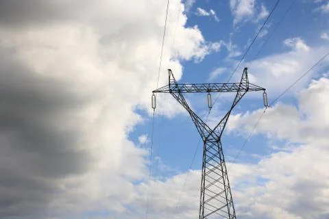 Electric pylon Stock Photos