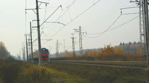 Electric railway 스톡 동영상 42849828