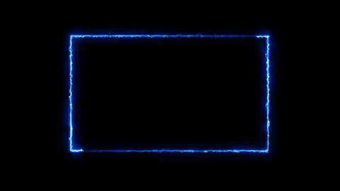 Electric rectangle light effect glowing abstract outline streak frame animation. Vidéo 342958329
