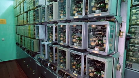 Electric relay regulators Stock Footage 199763602