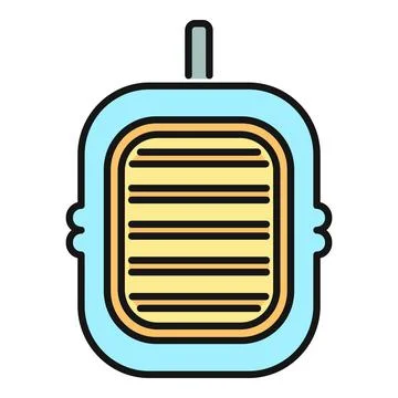 Electric rodent pest control flat icon design Stock Illustration