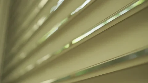 Electric rolling window shutters shut and close down until dark Video stock 149912711