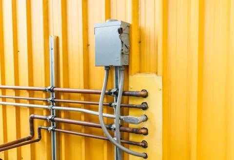 Electric safety switch. Stock Photos
