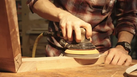 Electric Sander Stock Footage 128773350