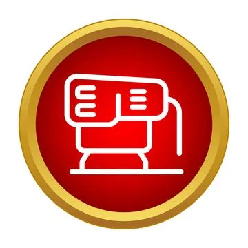 Electric sander machine icon for handyman work Stock Illustration