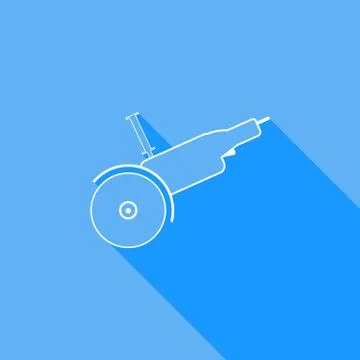 Electric saw. Vector illustration. Stock Illustration