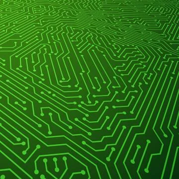 Electric scheme vector background. Circuit board components concept Illustrazione stock