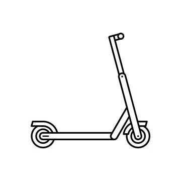 Electric scooter Stock Illustration