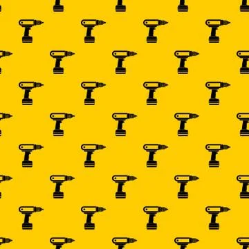Electric screwdriver drill pattern vector 스톡 일러스트