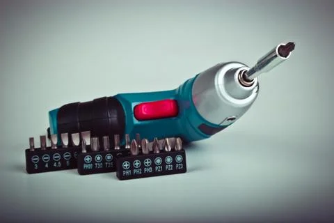 Electric screwdriver Stock Photos