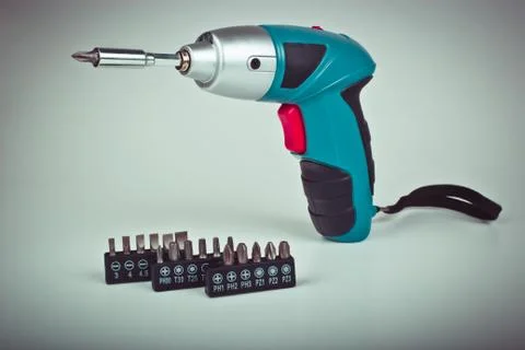 Electric screwdriver Stock Photos