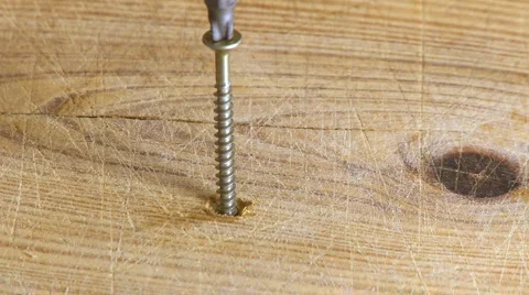 Electric screwdriver screwing the screw Stock Footage 5503269