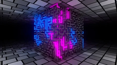 Electric - Seamless VJ Loop Stock Footage 73404088