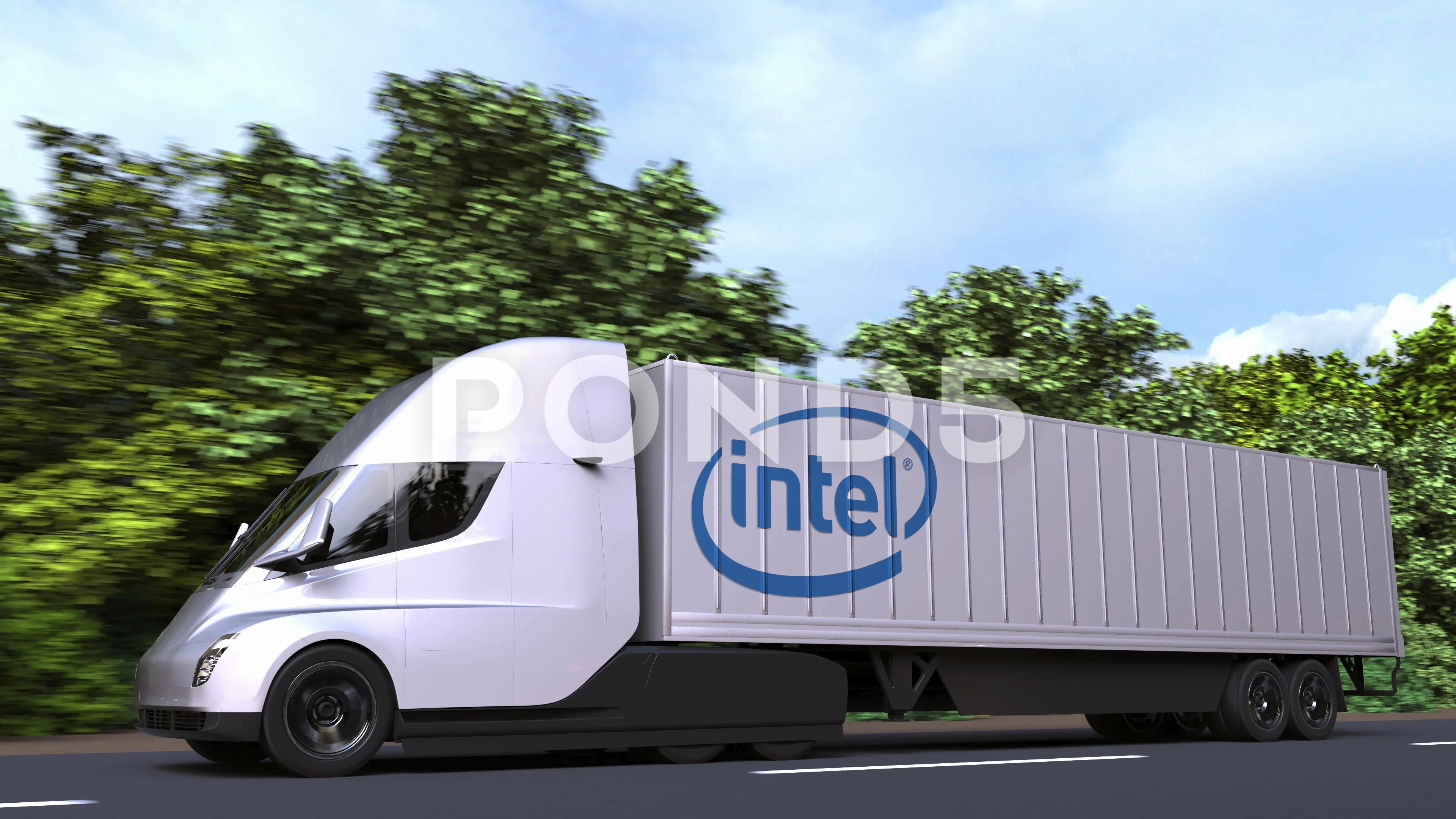 electric semi trailer truck