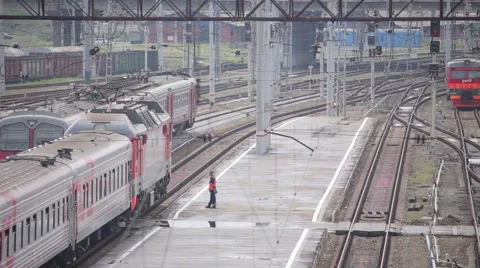 Electric is sent from the station Stock Footage 64930361