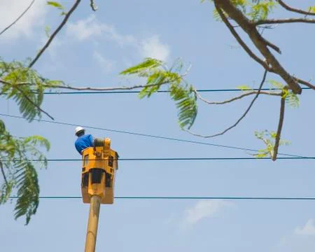 Electric serviceman Foto stock