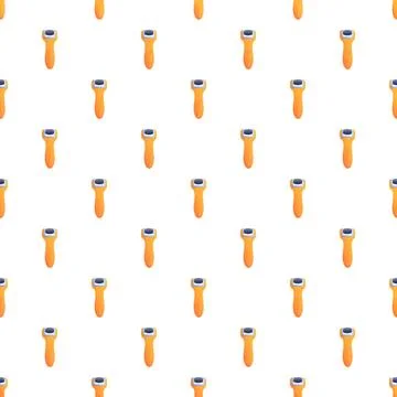 Electric shaver tools creating seamless grooming pattern Illustrazione stock