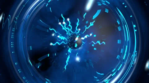 Electric Shock Plasma Ball Stock Footage 24526153