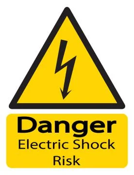 Electric Shock Sign Illustrazione stock