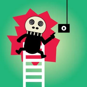 Electric shock vector cartoon Stock Illustration