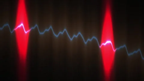Electric signal with red lights. Stock Footage 334521160