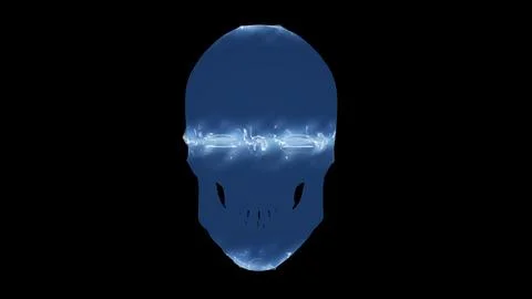 Electric Skull Stock Illustration