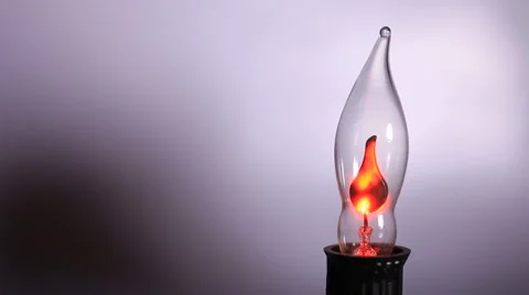 An electric small lamp Stock Footage 58335407