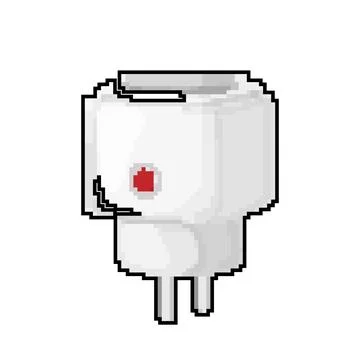 Electric smar plug game pixel art vector illustration Stock Illustration