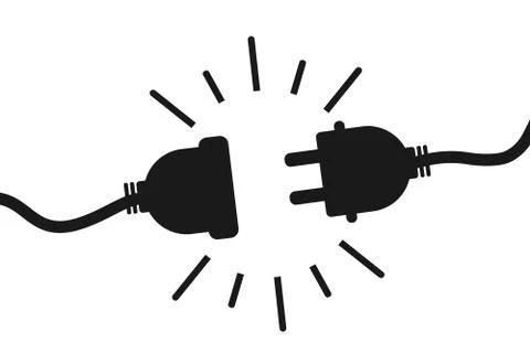 Electric socket with cable Stock Illustration