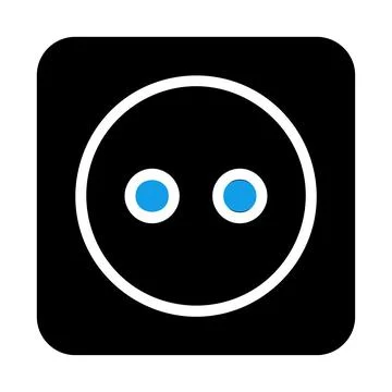 Electric socket icon. Concept of electricity, power, and energy. イラスト素材