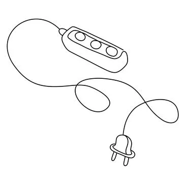 Electric socket icon logo vector design element. Stock-Illustration