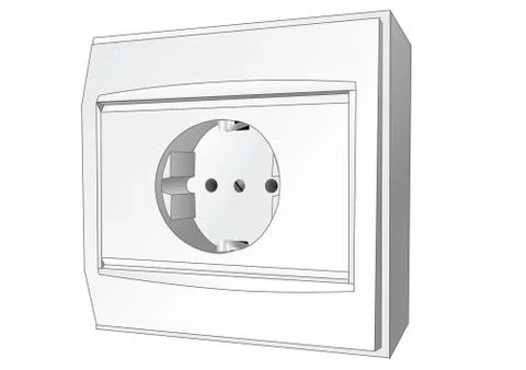 Electric socket Stock Illustration