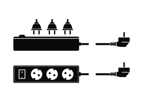 Electric socket outlet vector illustration Stock Illustration