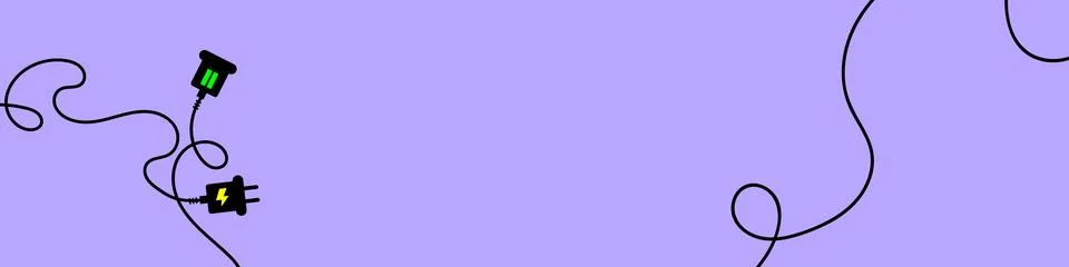 Electric socket with a plug. Connect and disconnect concept banner or background イラスト素材