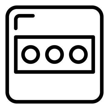 Electric socket plug icon, outline style 스톡 일러스트